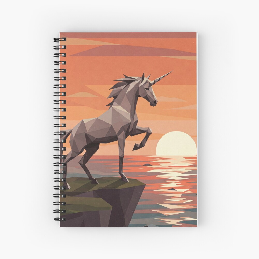 Geometric Unicorn Notebook / Hardcover Journal