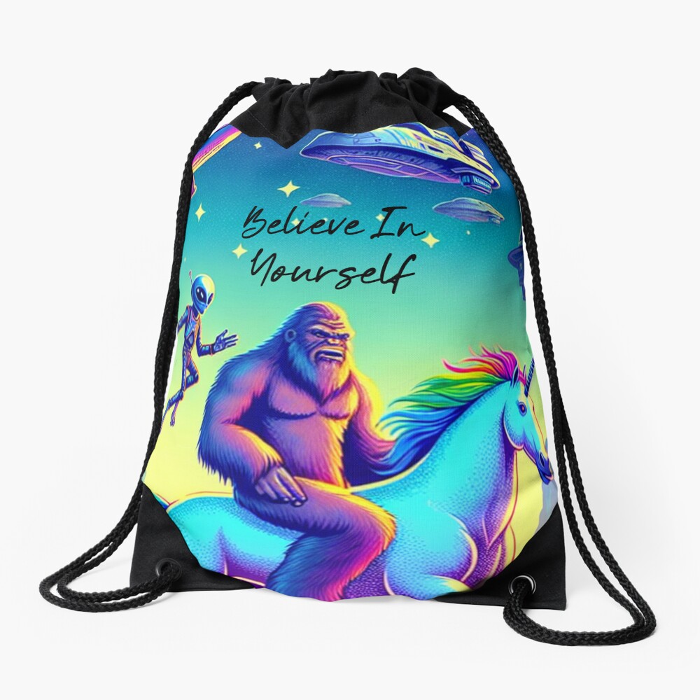 Believe In Yourself Drawstring Backpack