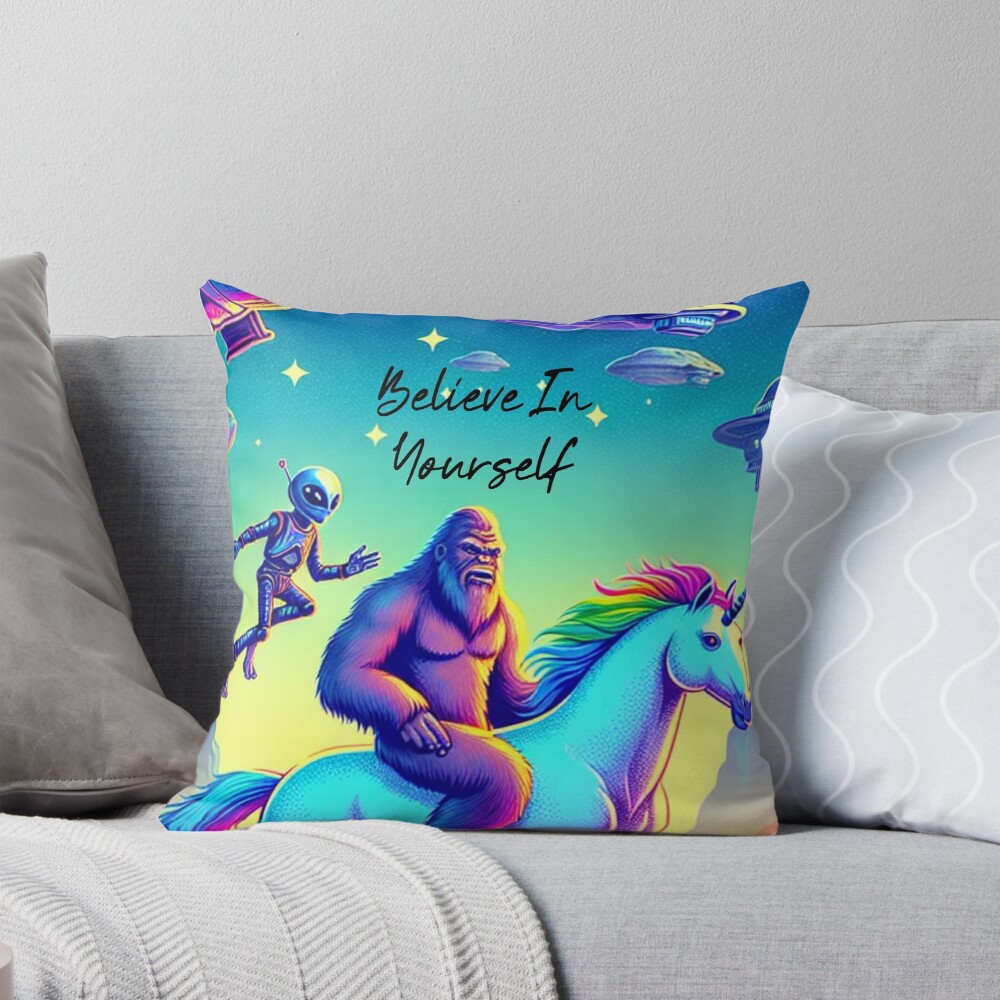 Believe In Yourself Throw Pillow