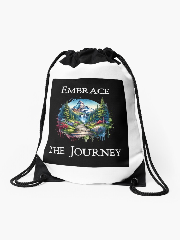 Embrace the Journey Drawstring Bag