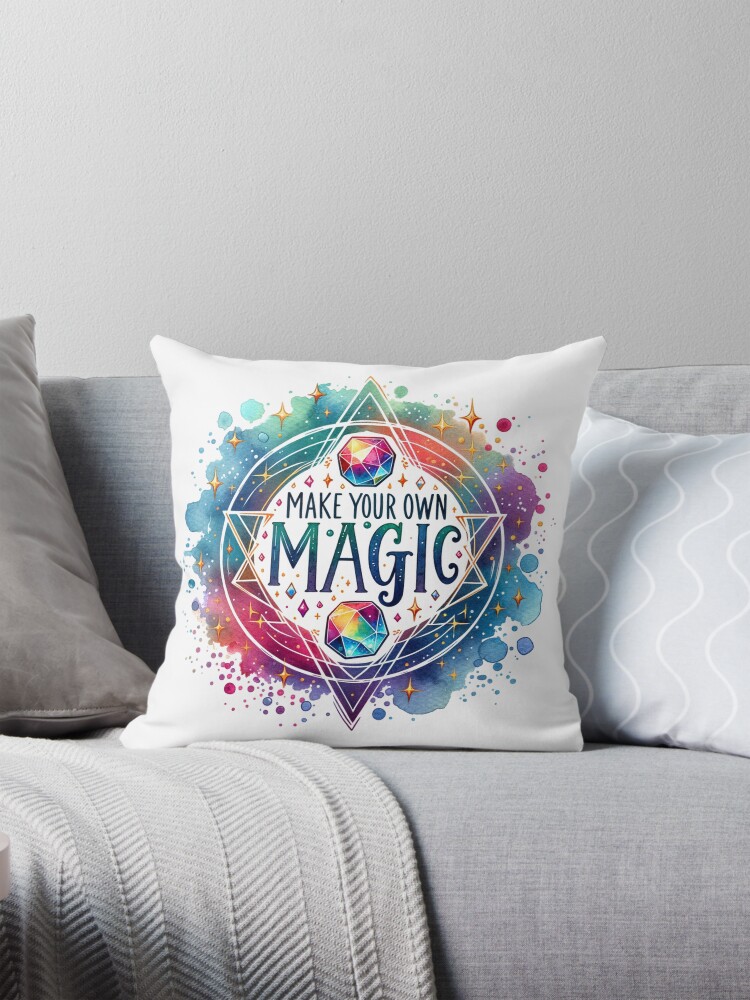Make Your Own Magic Throw Pillow