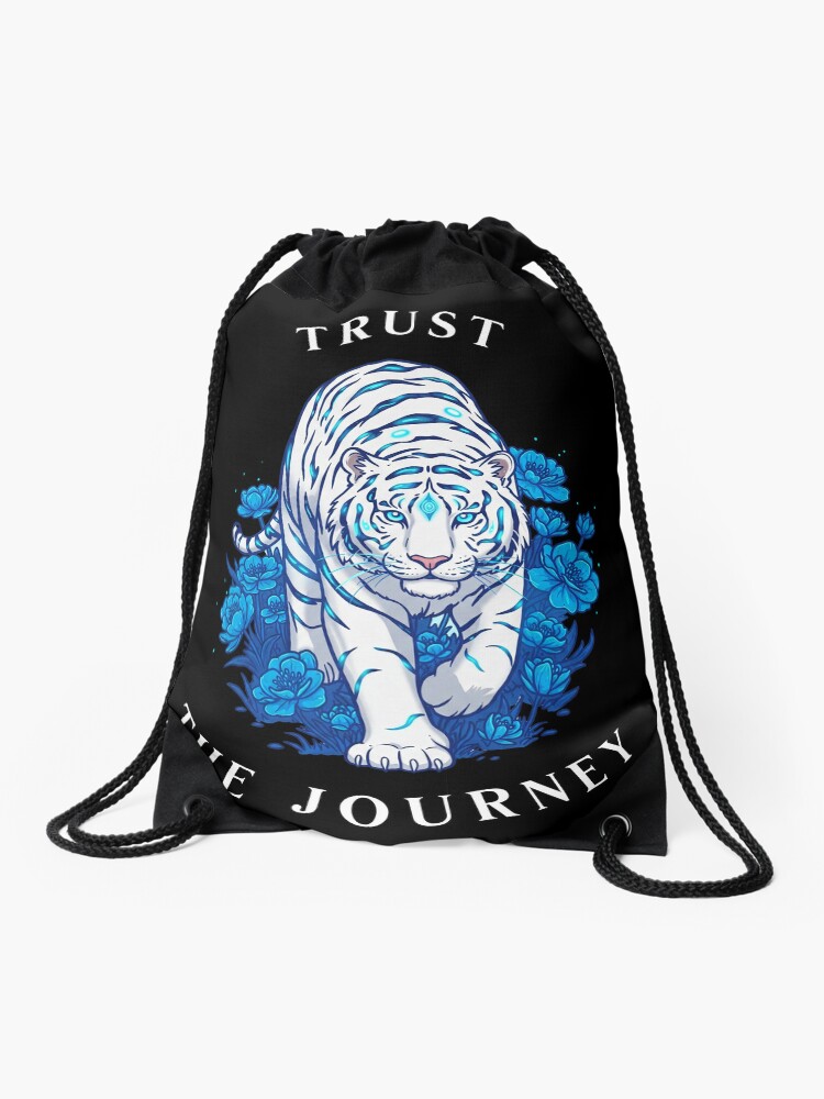 Trust The Journey Drawstring Bag