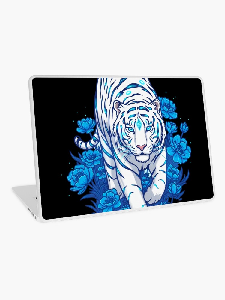 White Tiger Laptop Skin