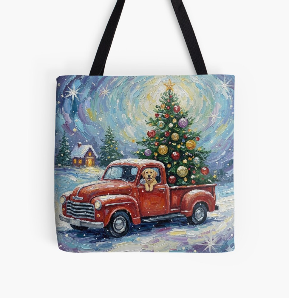 A Snowy Christmas Delivery Tote Bag