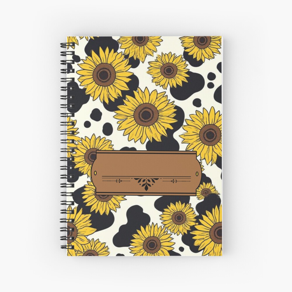 Sun Meets Spots Spiral Notebook / Hardcover Journal