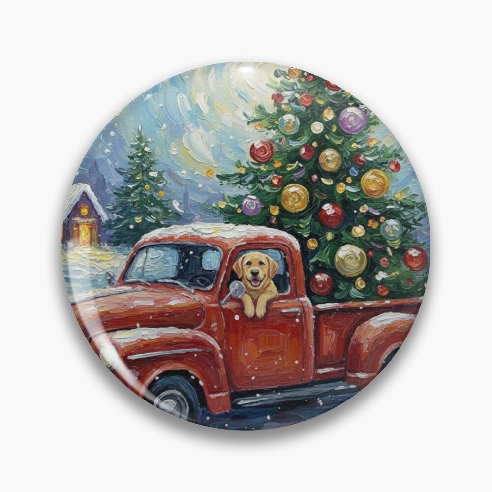 A Snowy Christmas Delivery Pin