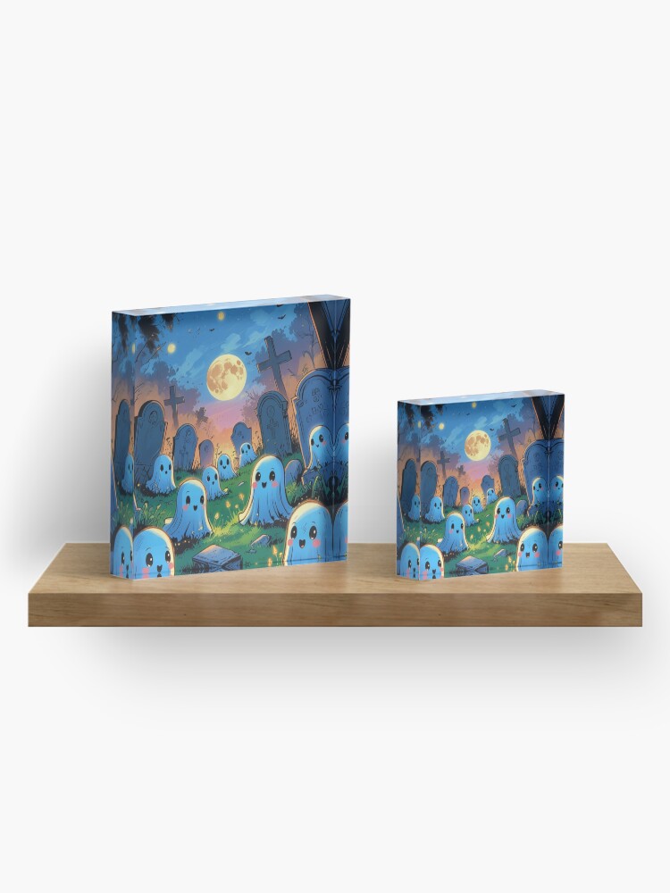 Boo-tiful Graveyard Buddies Acrylic Block
