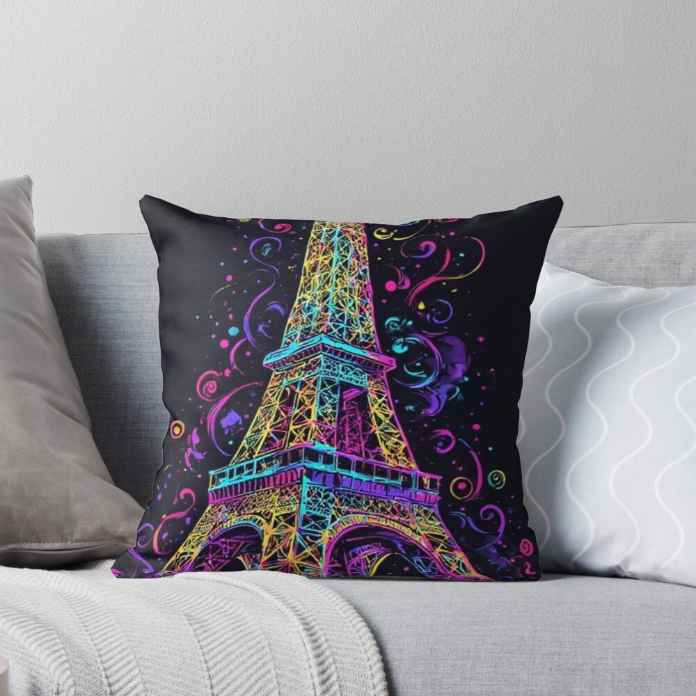 Parisian Glow Decorative Pillow