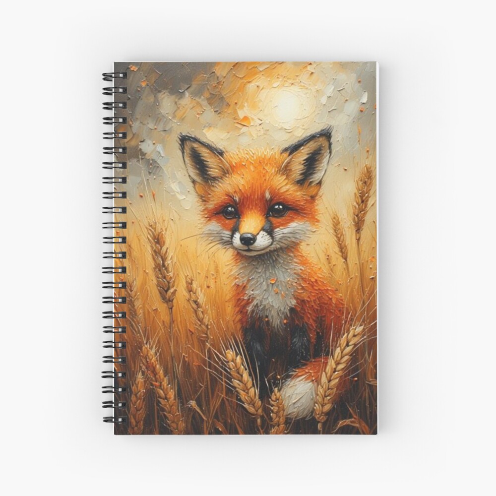 Wheat Field Art Spiral Notebook