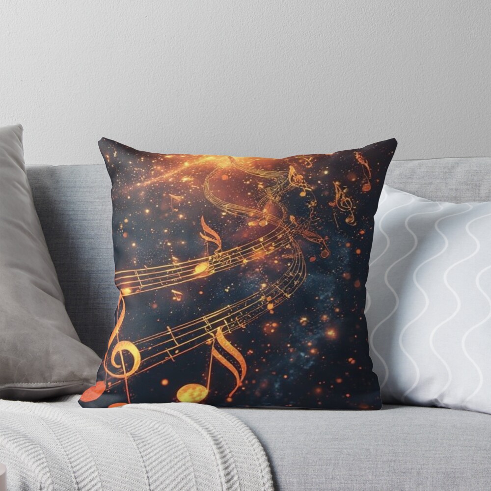 Rhythm Of The Universe Throw Pillow