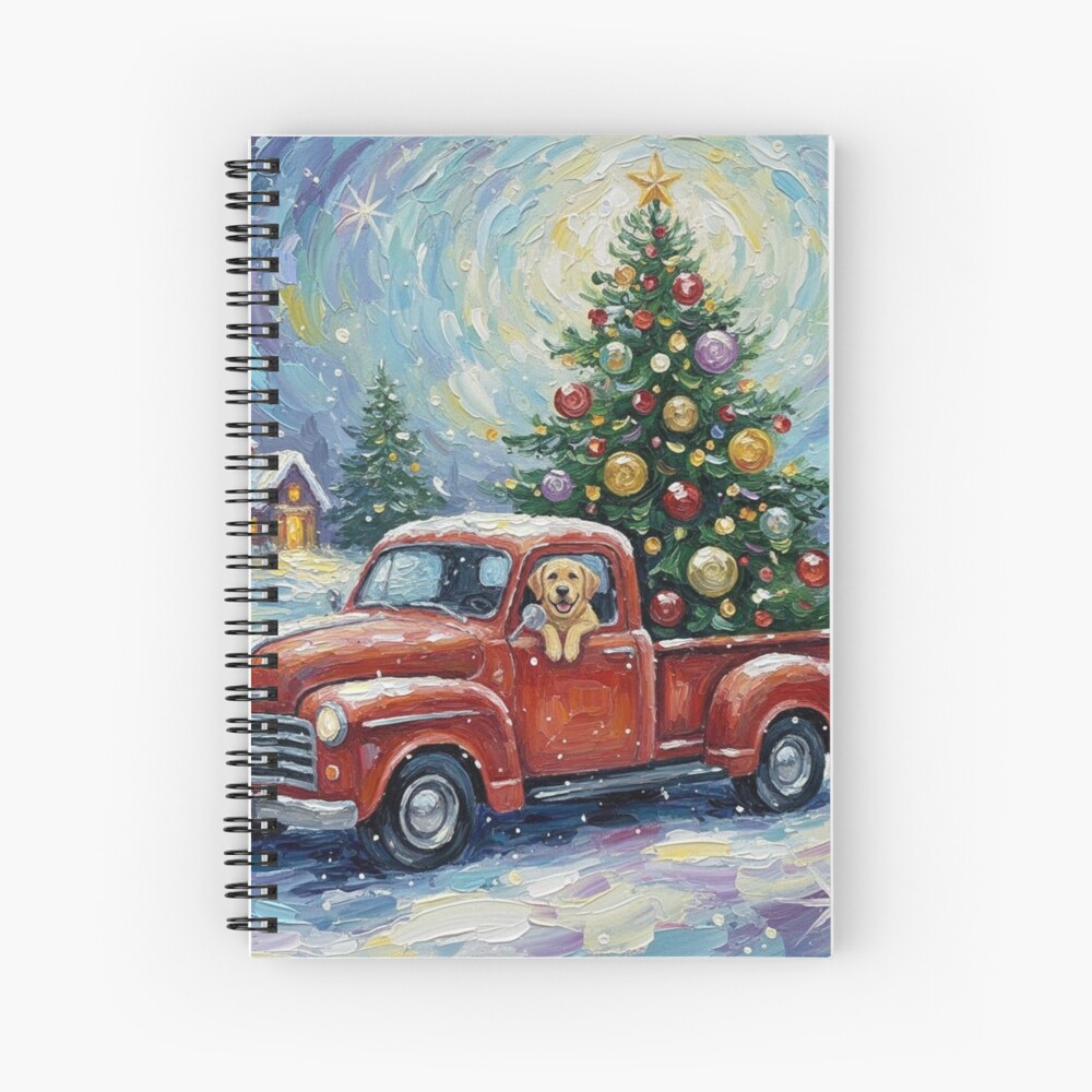 A Snowy Christmas Delivery Notebook / Journal