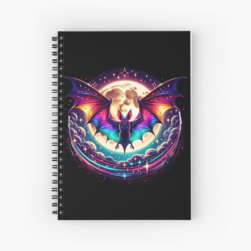 Fantasy Bat Spiral Notebook