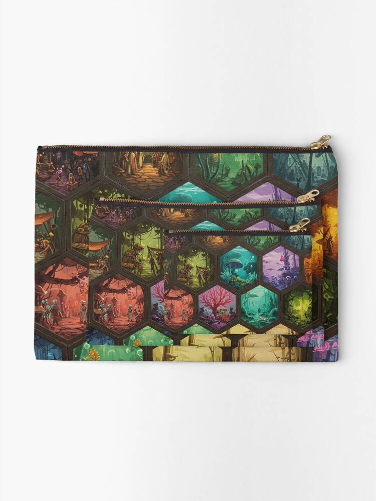 Honeycomb of Worlds Zipper Pouch