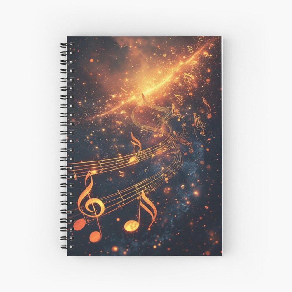 Rhythm Of The Universe Spiral Notebook / Hardcover Journal
