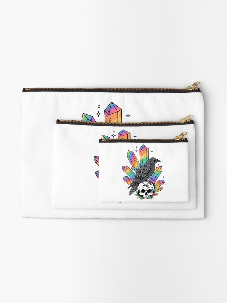 Where Shadows Meet the Spectrum Zipper Pouches