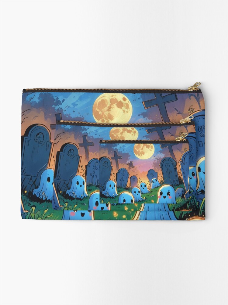 Spooky Graveyard Zipper Pouch