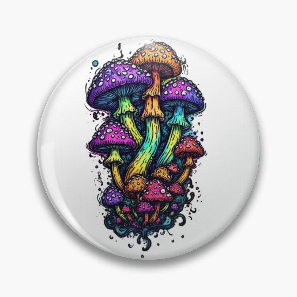 Spectral Spores Art Pin