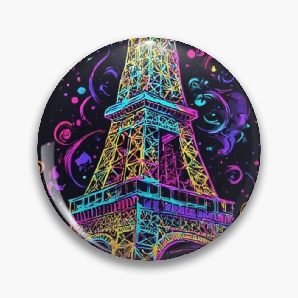 Parisian Glow Badge Pin