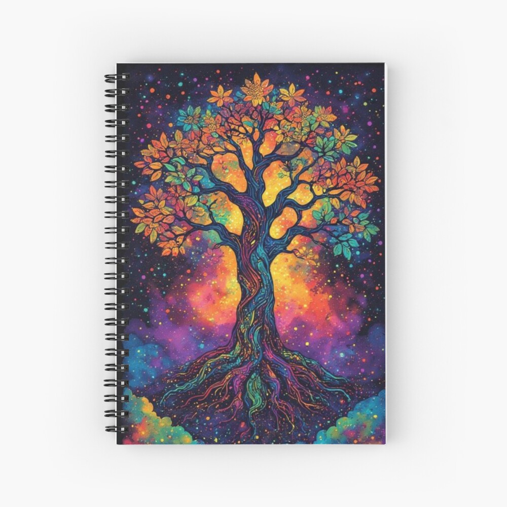 Interstellar Roots Spiral Notebook / Hardcover Journal