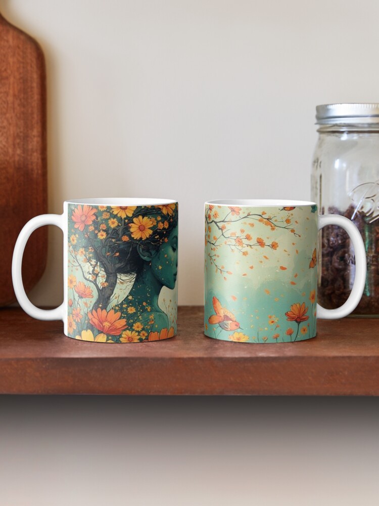 Floral Art Ceramic Mugs