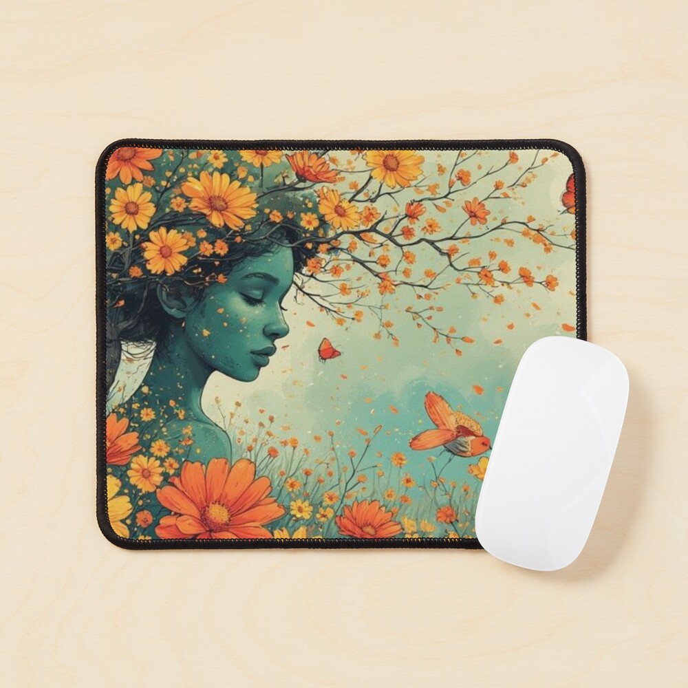 Floral Reverie Mouse Pad
