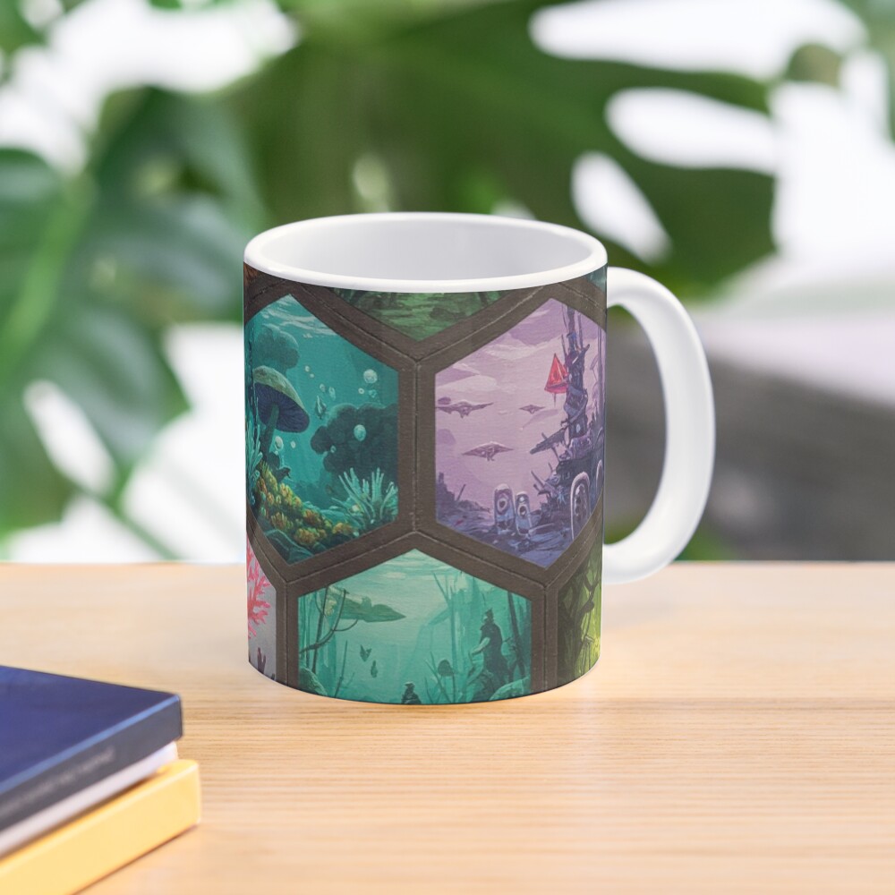 Honeycomb of Worlds Art Mug