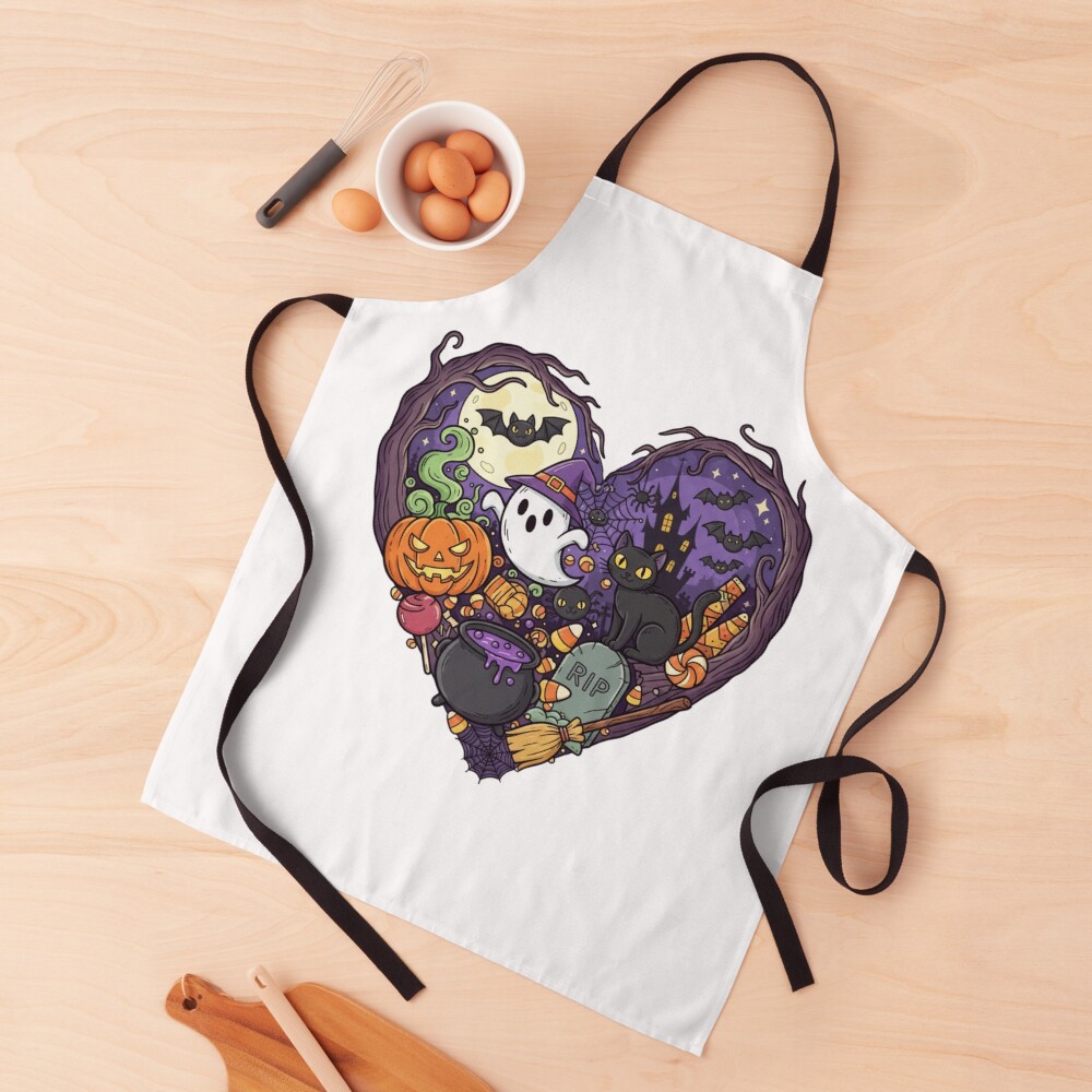 Enchanted Halloween Night Apron