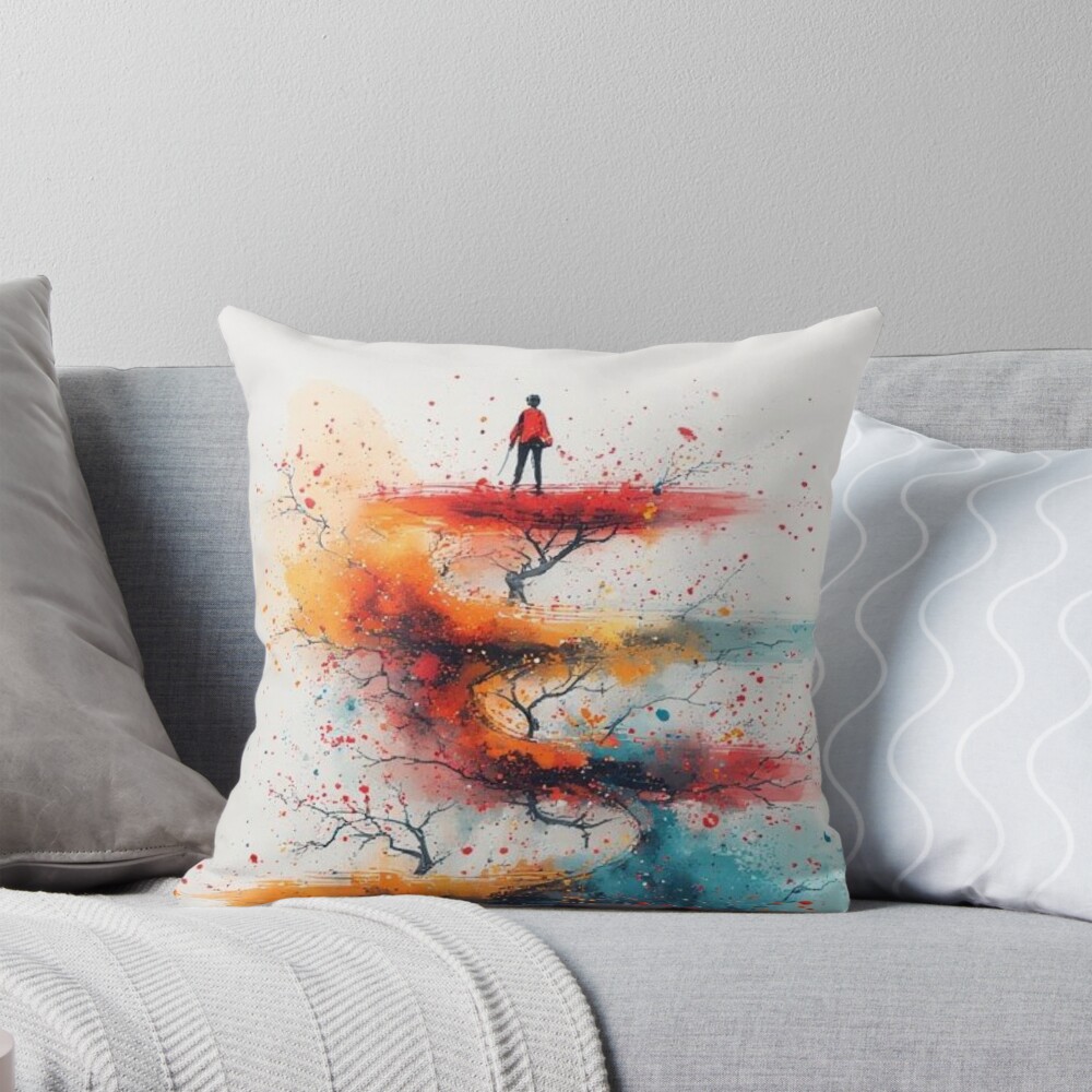 Echoes Of A Journey Throw Pillow