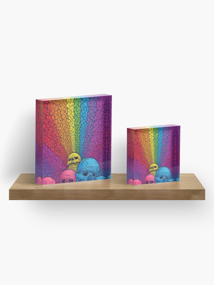 Skull Spectrum Acrylic Block