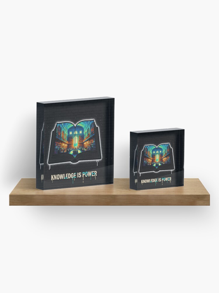 Power in Pages Acrylic Block