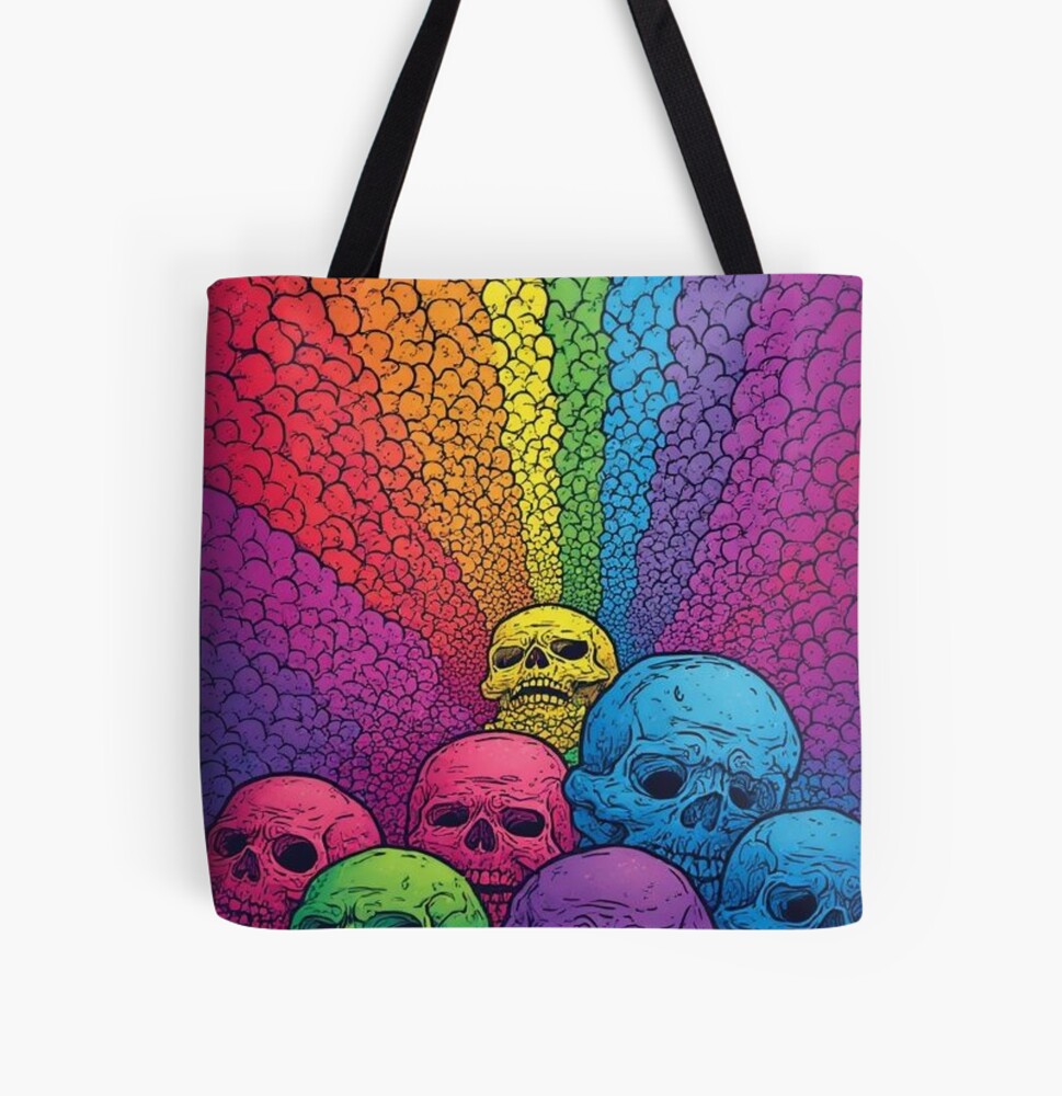Skull Spectrum Tote Bag