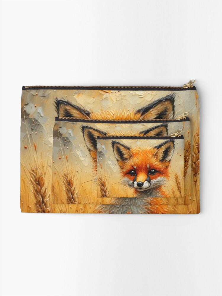 Fox Art Zipper Pouch Set