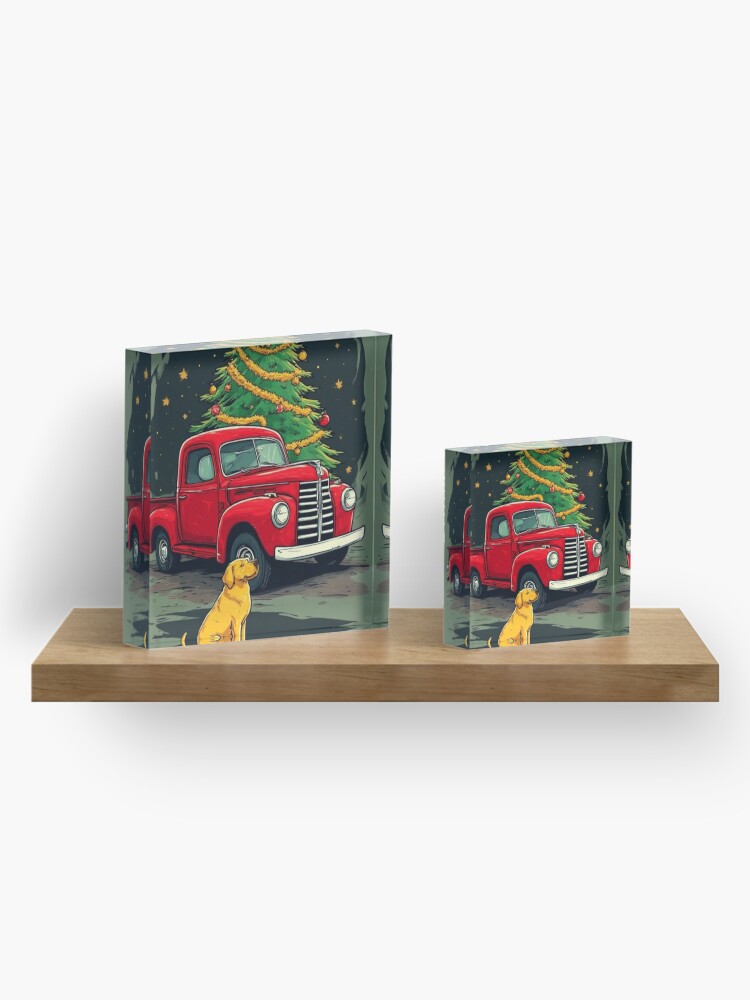 Tailgate & Tinsel Acrylic Block