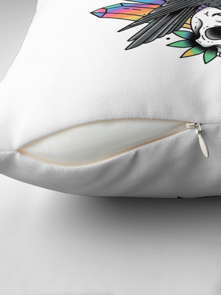 Where Shadows Meet the Spectrum Throw Pillow