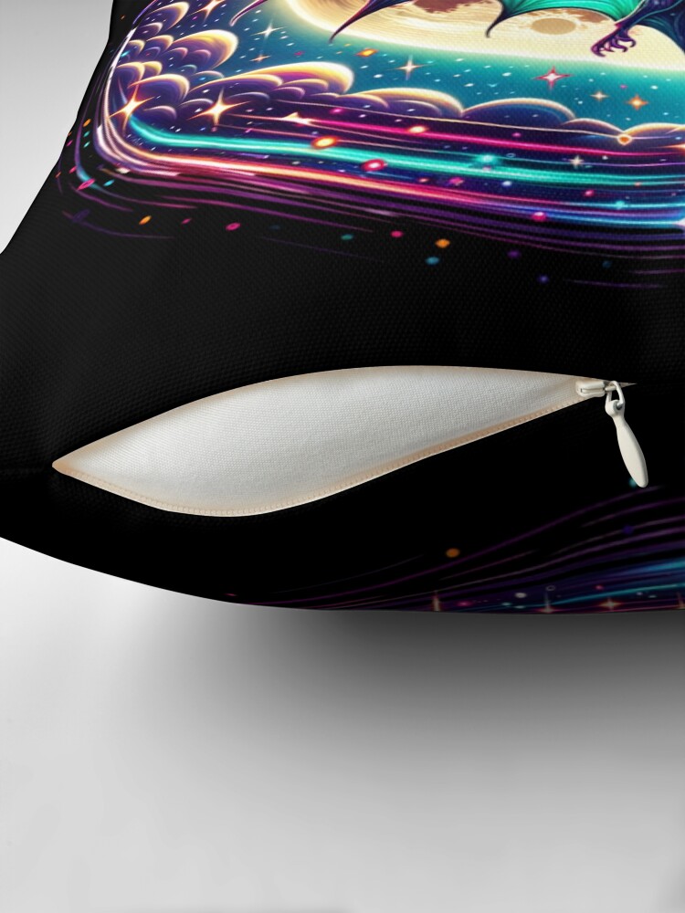 Moonlit Flight Throw Pillow