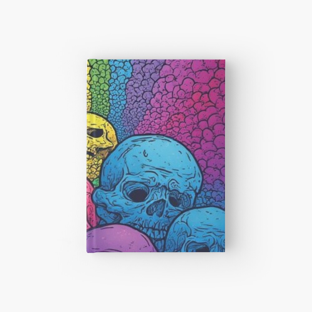 Skull Spectrum Spiral Notebook / Hardcover Journal 