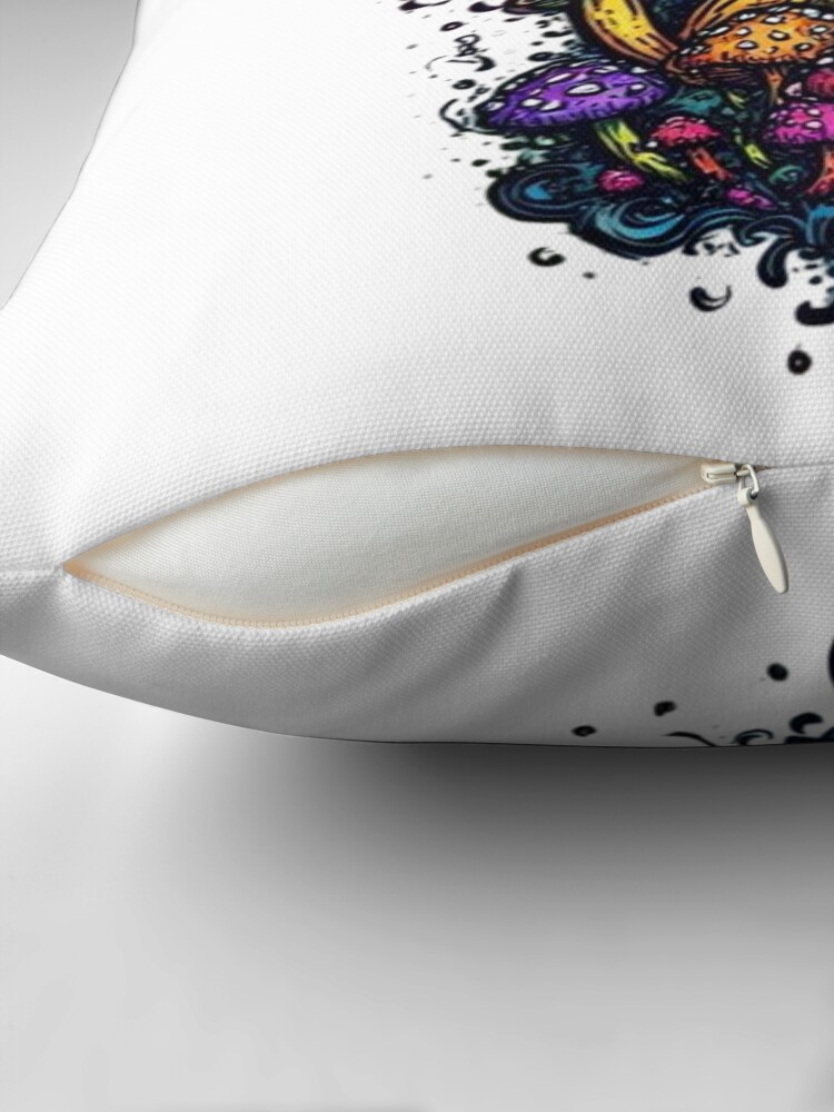 Spectral Spores Throw Pillow