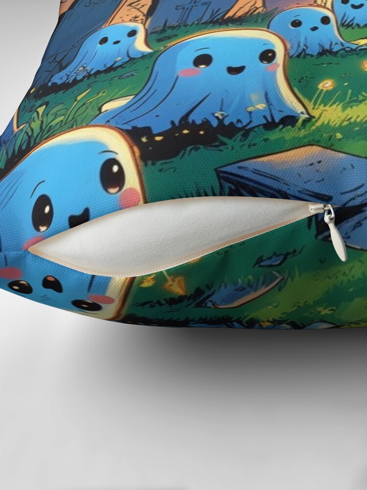 Boo-tiful Graveyard Buddies Throw Pillow