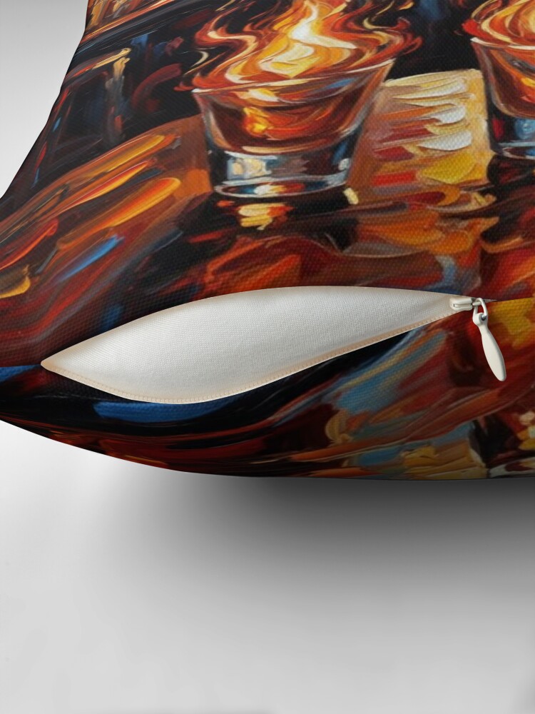 Fire & Whiskey Decorative Pillow