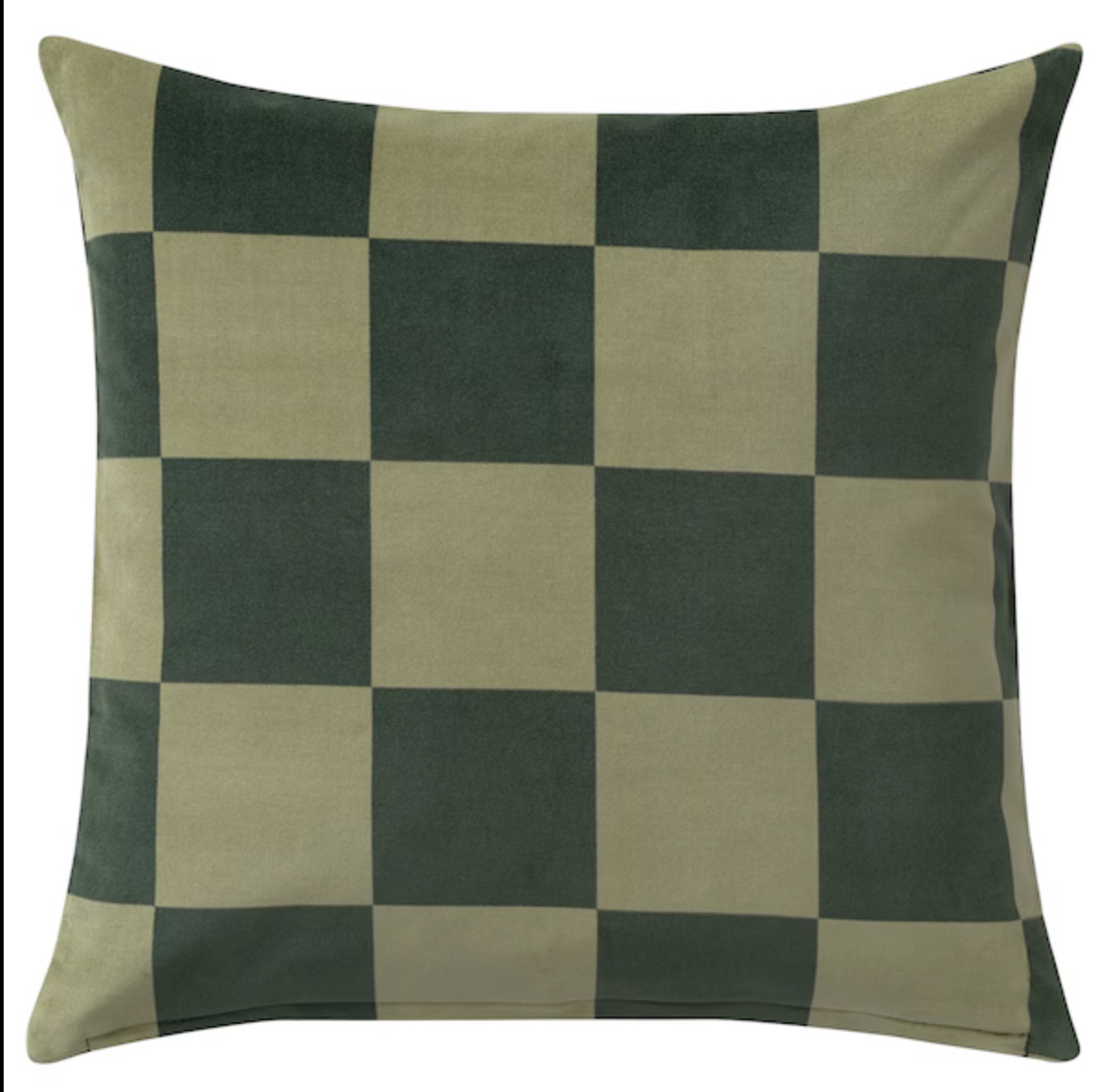 Chequered Green Cushion