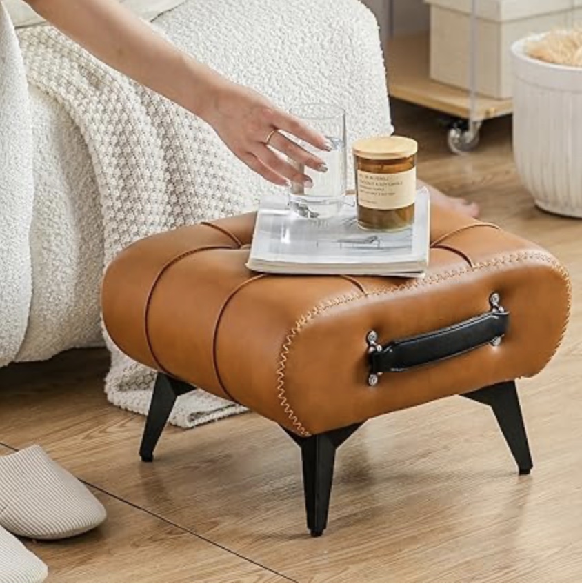 Small Leather Stool