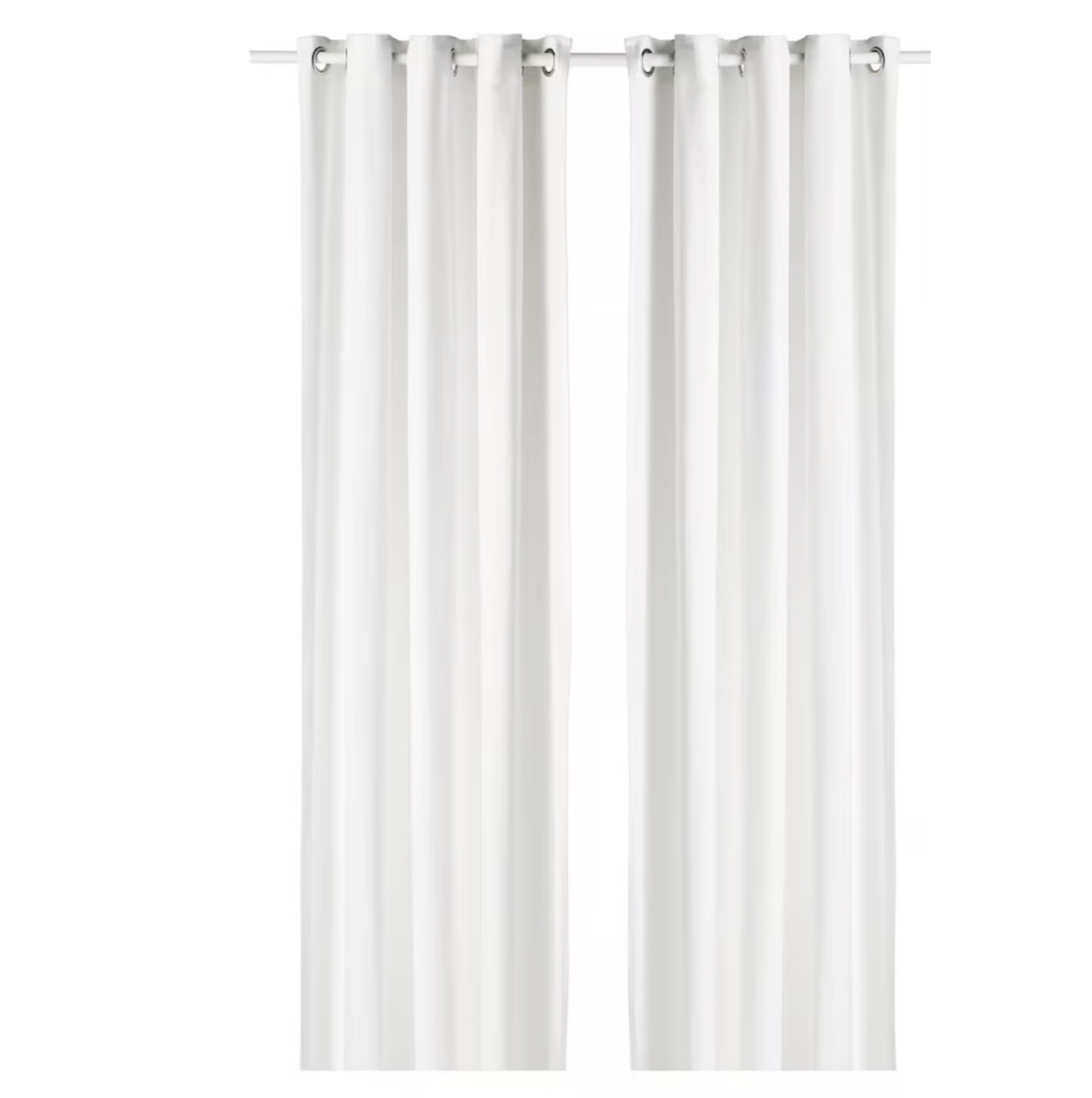 White Curtains Pair 