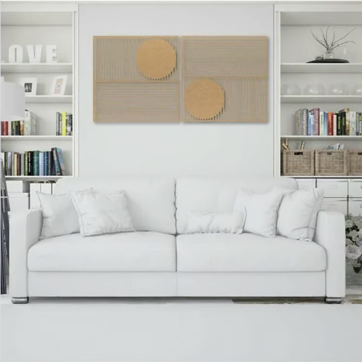 Geometric Wooden Wall Decor Design 78 - Set of 2 