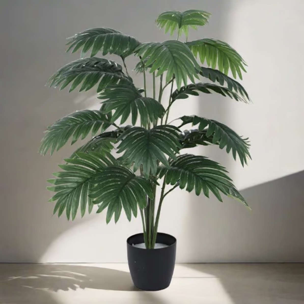 Faux Green Areca Palm Plant 
