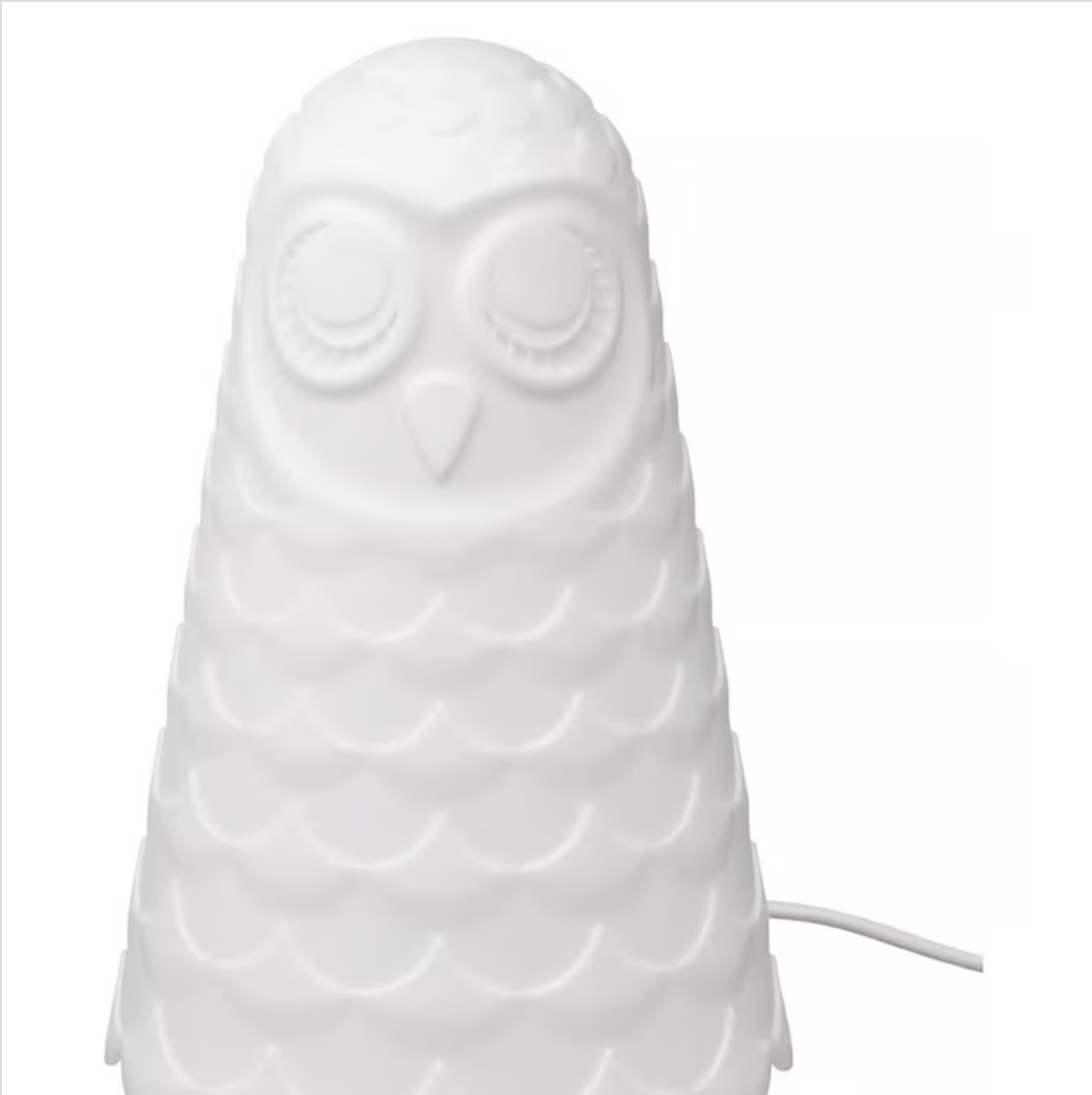 White Owl Table Lamp 