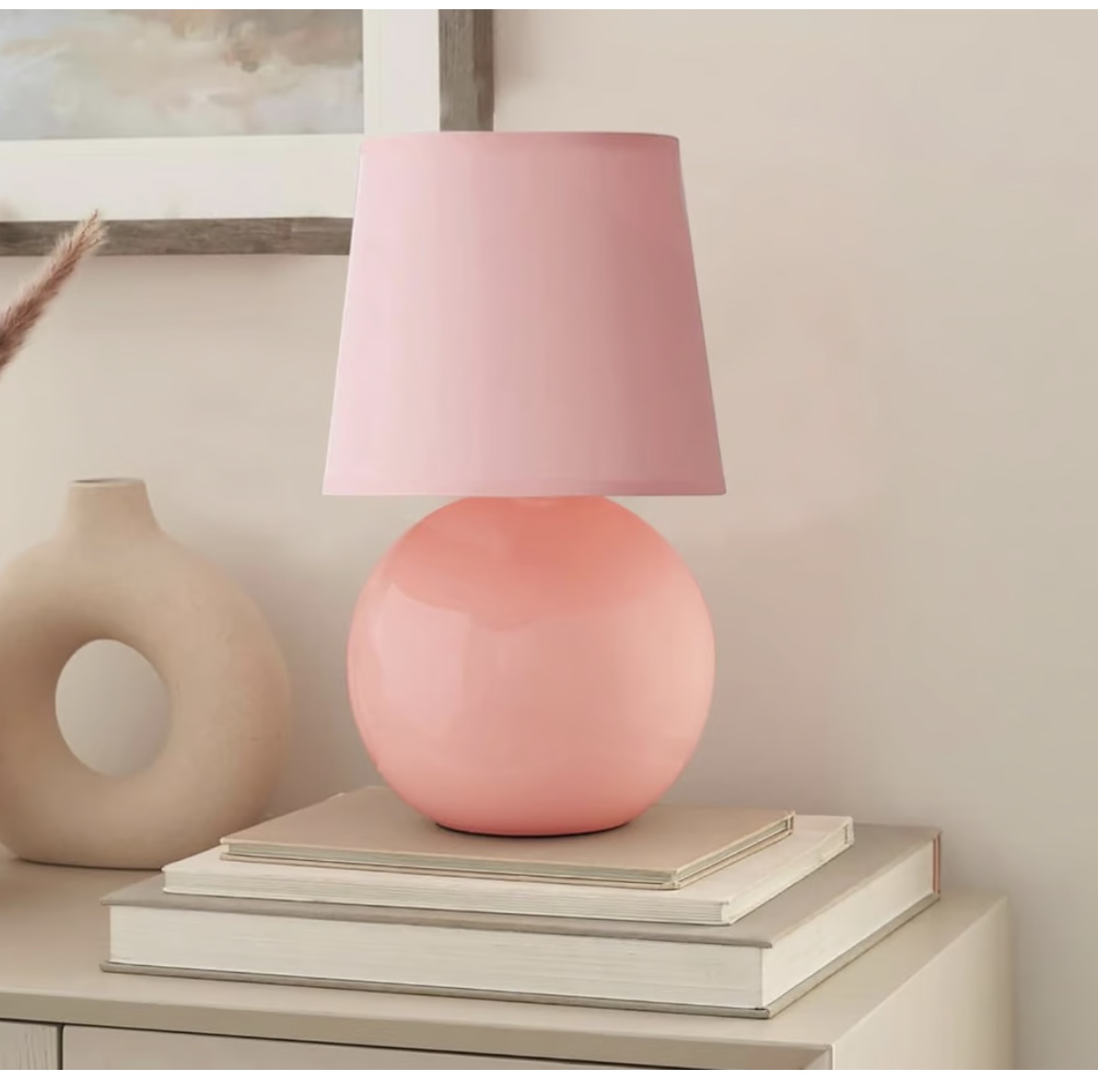 Pink Ceramic Table Lamp