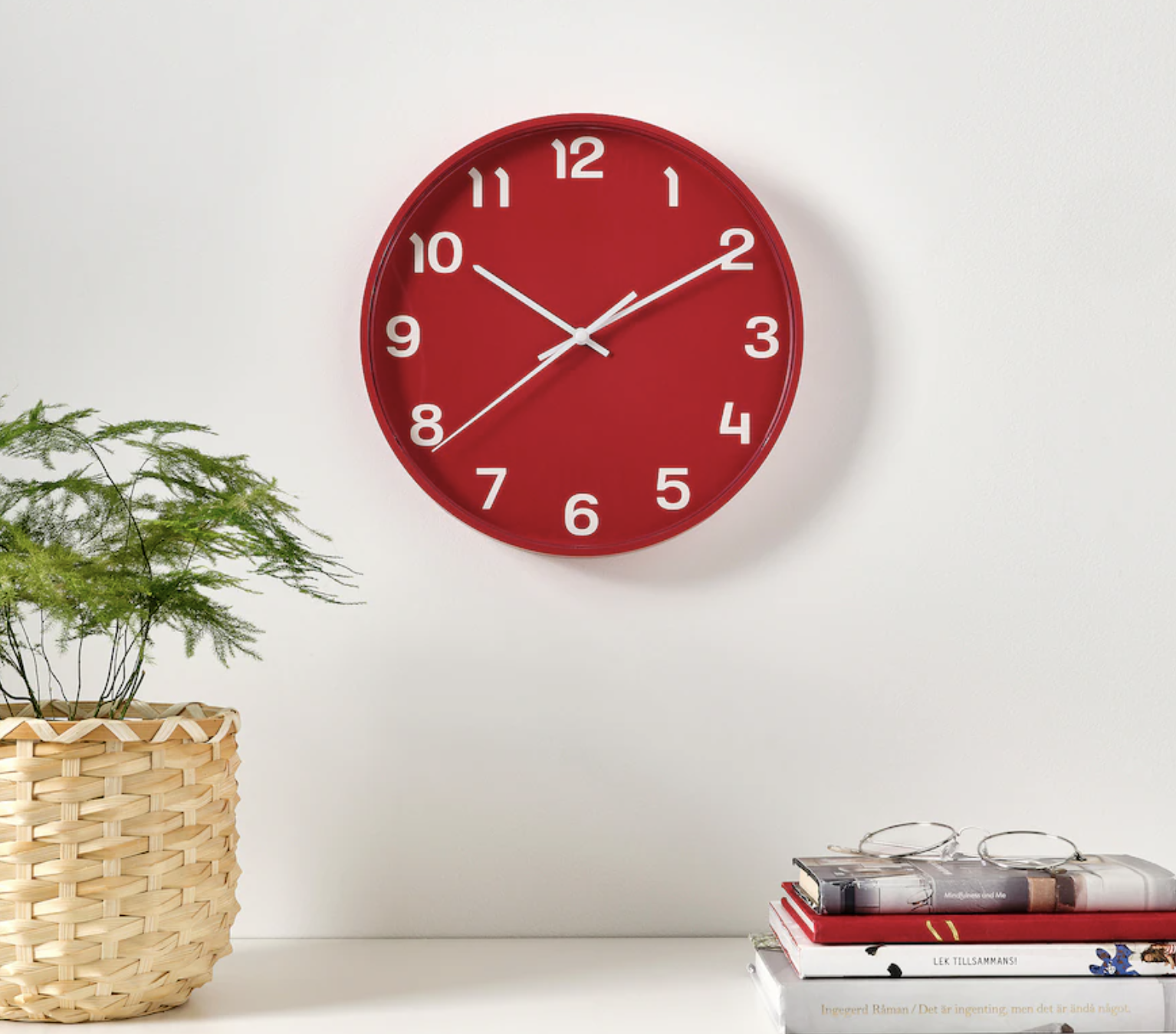 Red Wall Clock