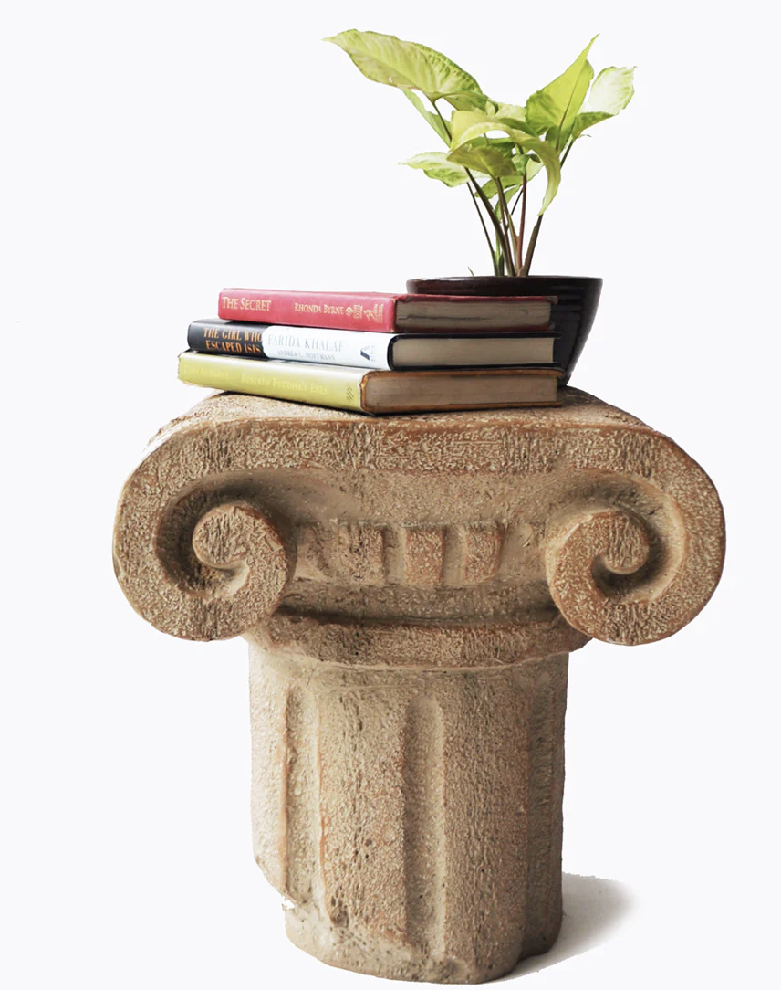 Stone Pedestal Table
