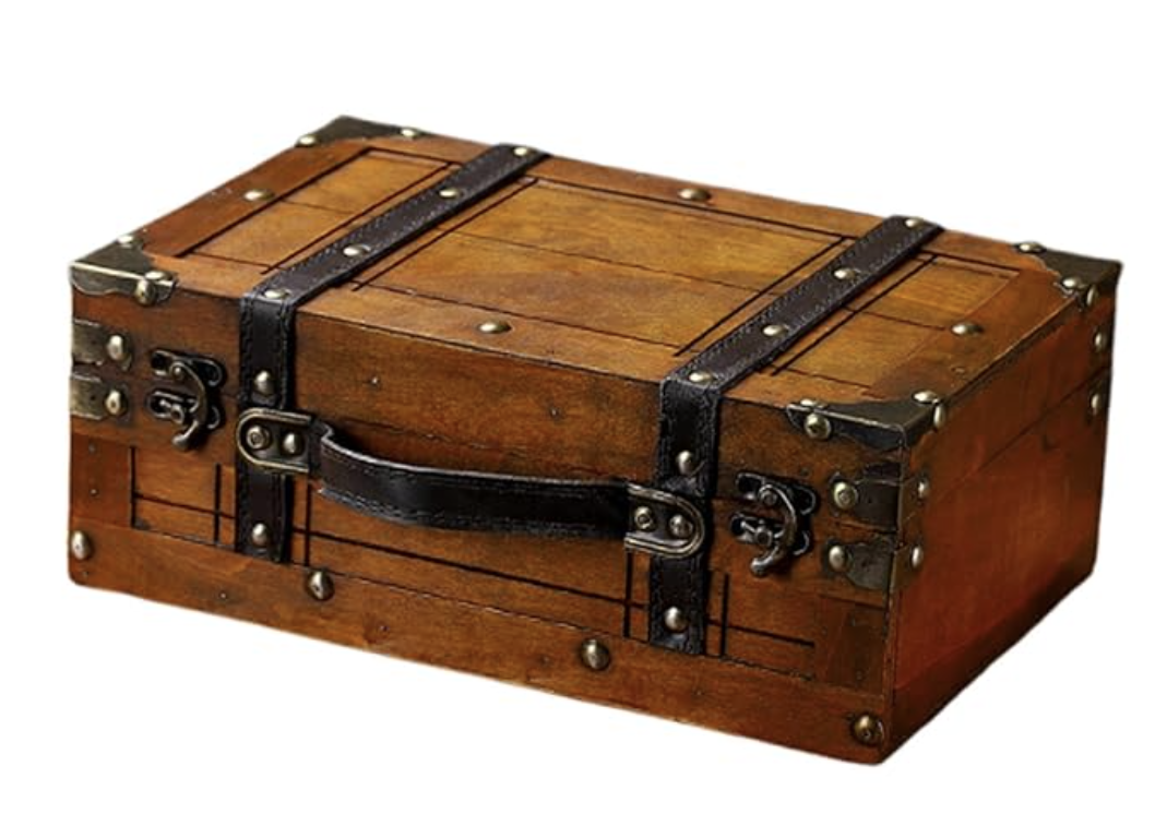 Vintage Wooden Suitcase