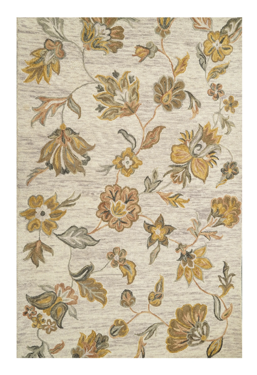 Vintage Floral Pattern Rug